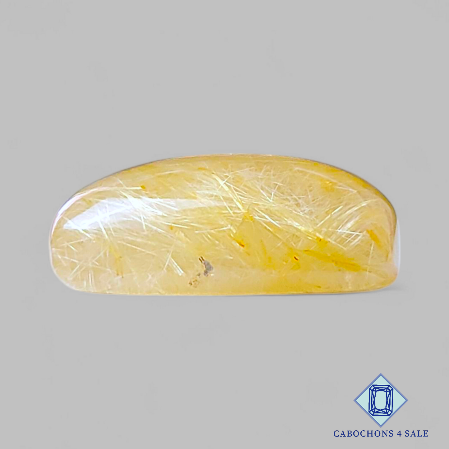 Golden Rutile Quartz Rectangle Cabochons 17*11*6mm