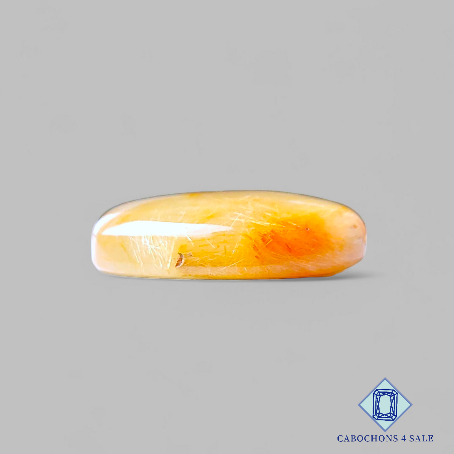 Golden Rutile Quartz Oval Cabochons 24*16*7mm