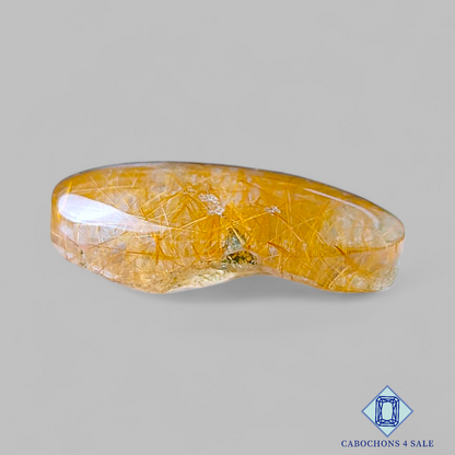 Cuarzo rutilado dorado ovalado druzy