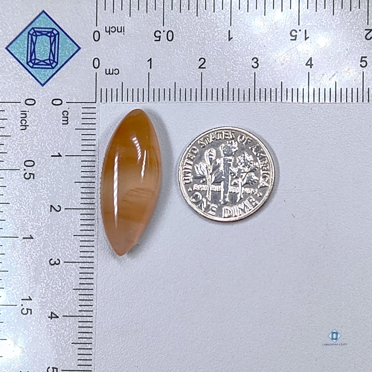 Copper Rutile Quartz Marquise Cabochons