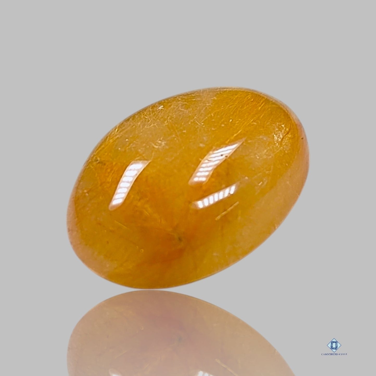 Copper Rutile Quartz Oval Cabochons