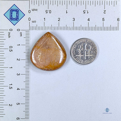 Golden Sapphire Pear Cabochons