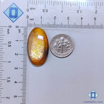 Golden Shine Rainbow Lattice Sunstone