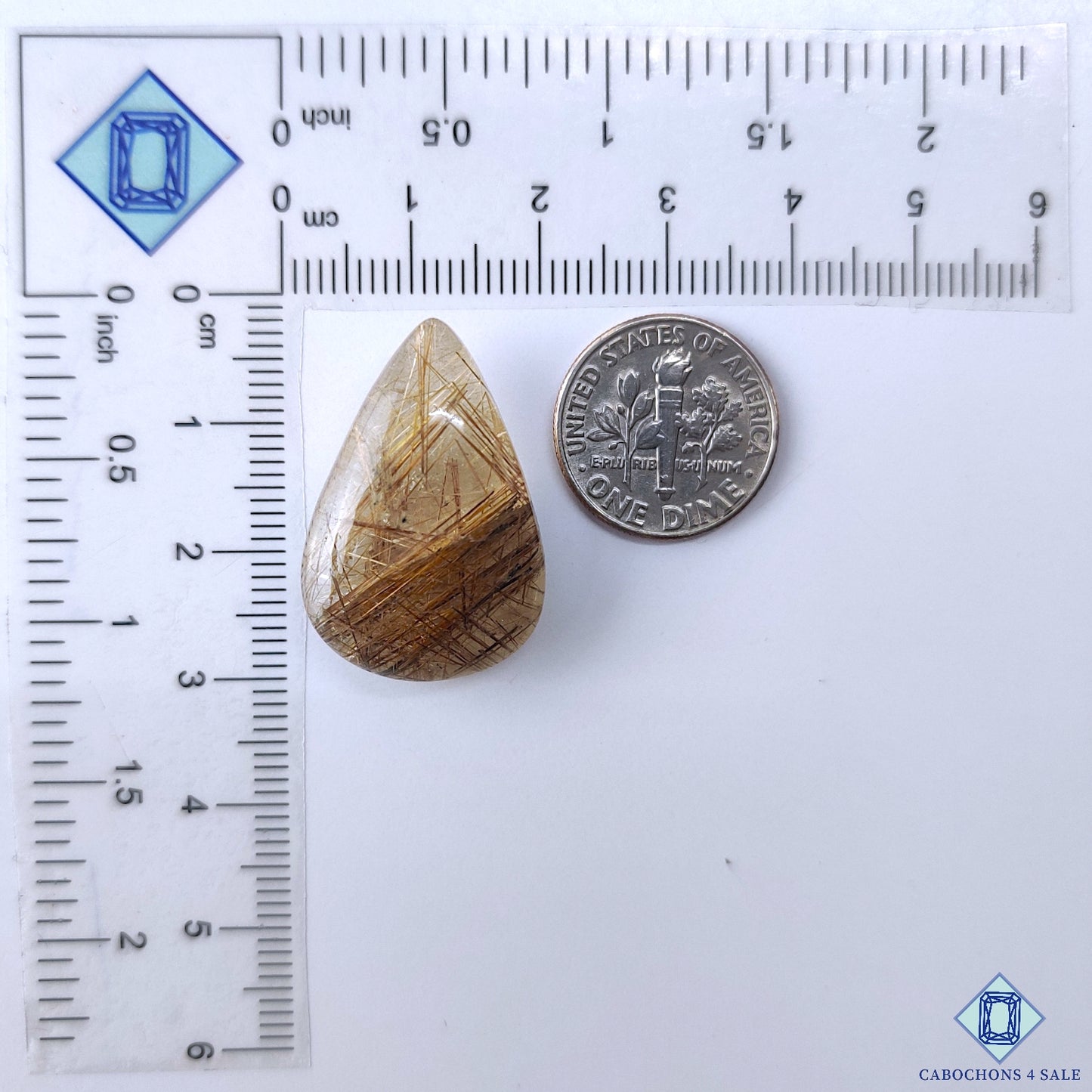 Golden With Copper Rutile Quartz