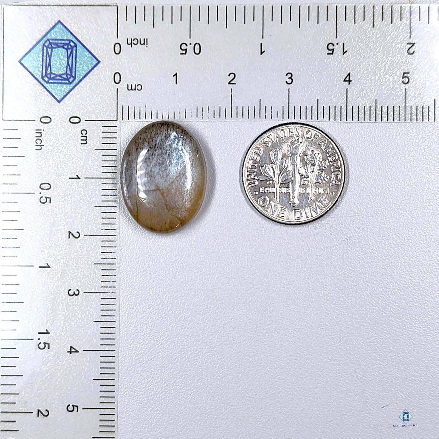 Gray Moonstone Oval Cabochons