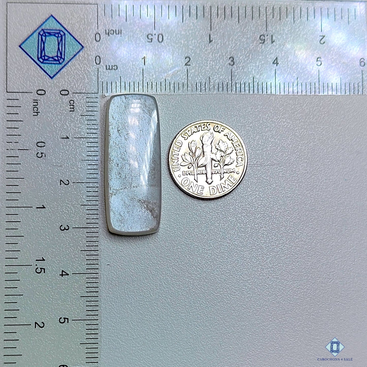 Gray Moonstone Rectangle Cabochons