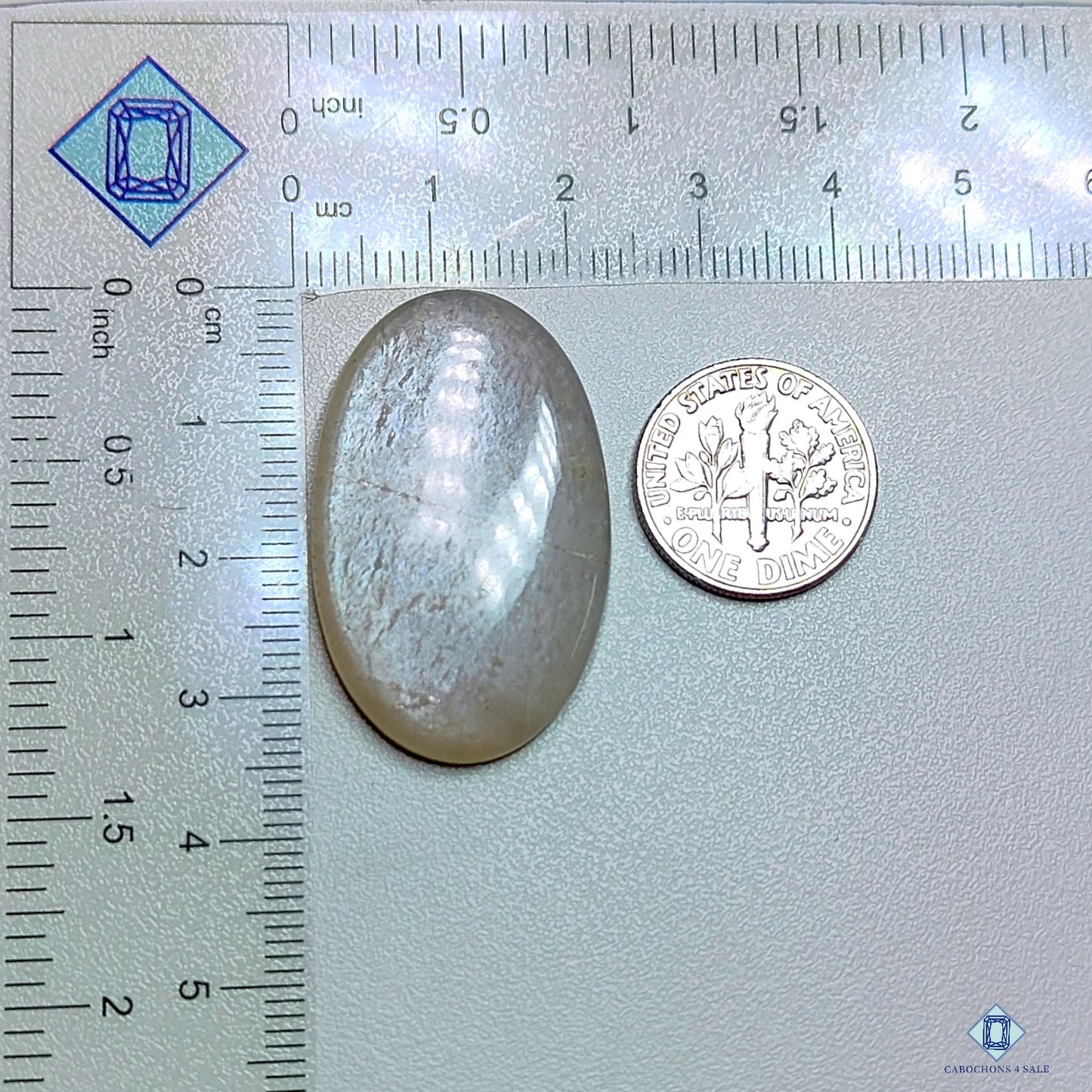 Gray Moonstone Oval Cabochons