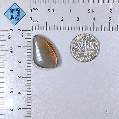 Gray Moonstone With Sunstone Fancy Cabochons