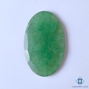 Green Aventurine Oval Rose Cut