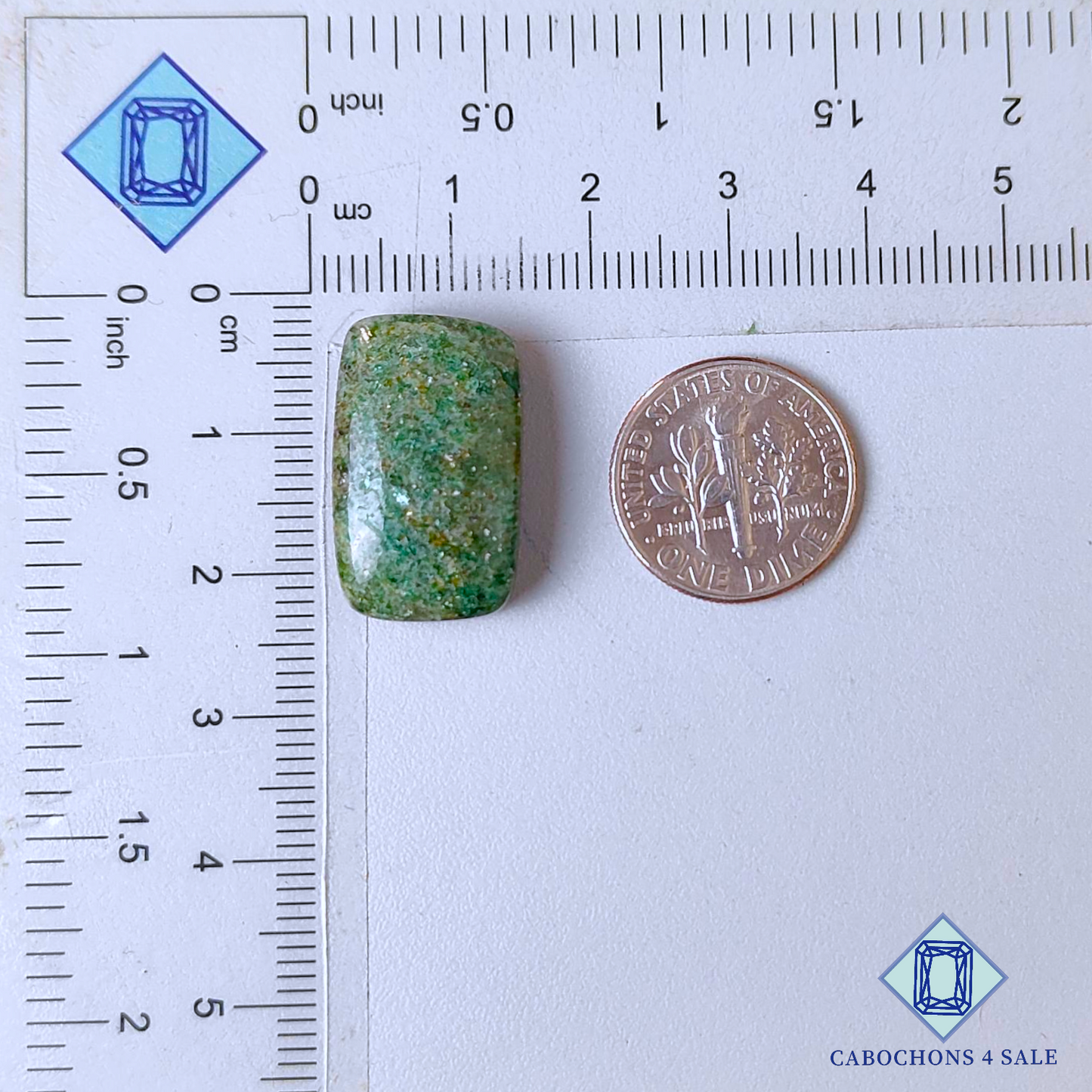 Green Aventurine Rectangle Cabochons