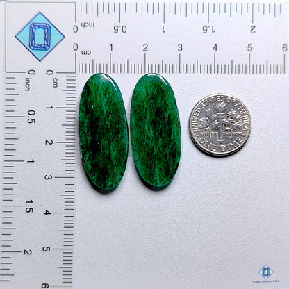 Green Aventurine Oval Pairs