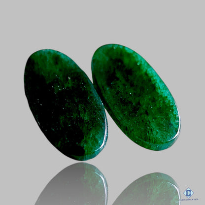 Green Aventurine Oval Pairs