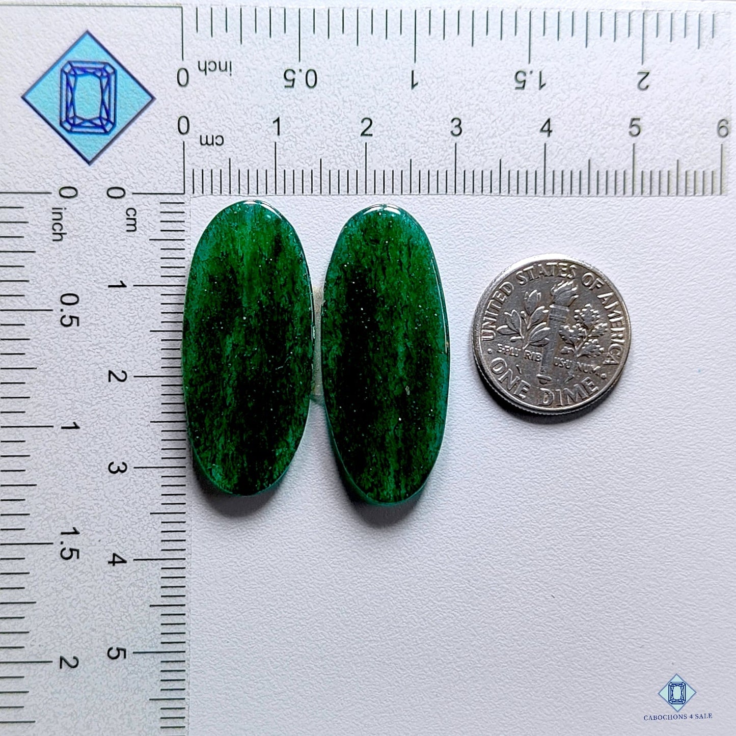 Green Aventurine Oval Pairs