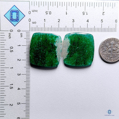 Green Aventurine Square Pairs