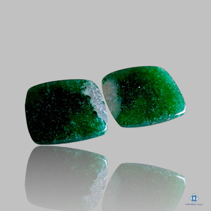 Green Aventurine Square Pairs