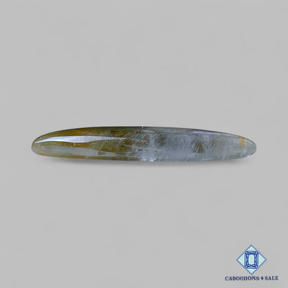 Natural Green Cacoxenite Gemstone  Marquise Cabochons 46*15*6mm from Brazil  available for sale