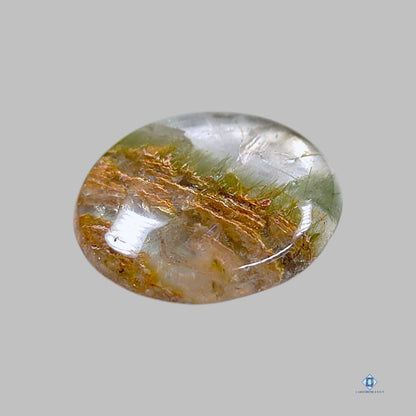 Green Cacoxenite Rutile Round Cabochons