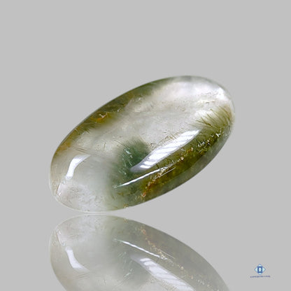 Green Cacoxenite Rutile Oval Cabochons