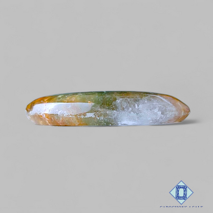 Green Cacoxenite Rutile Quartz Oval Cabochons