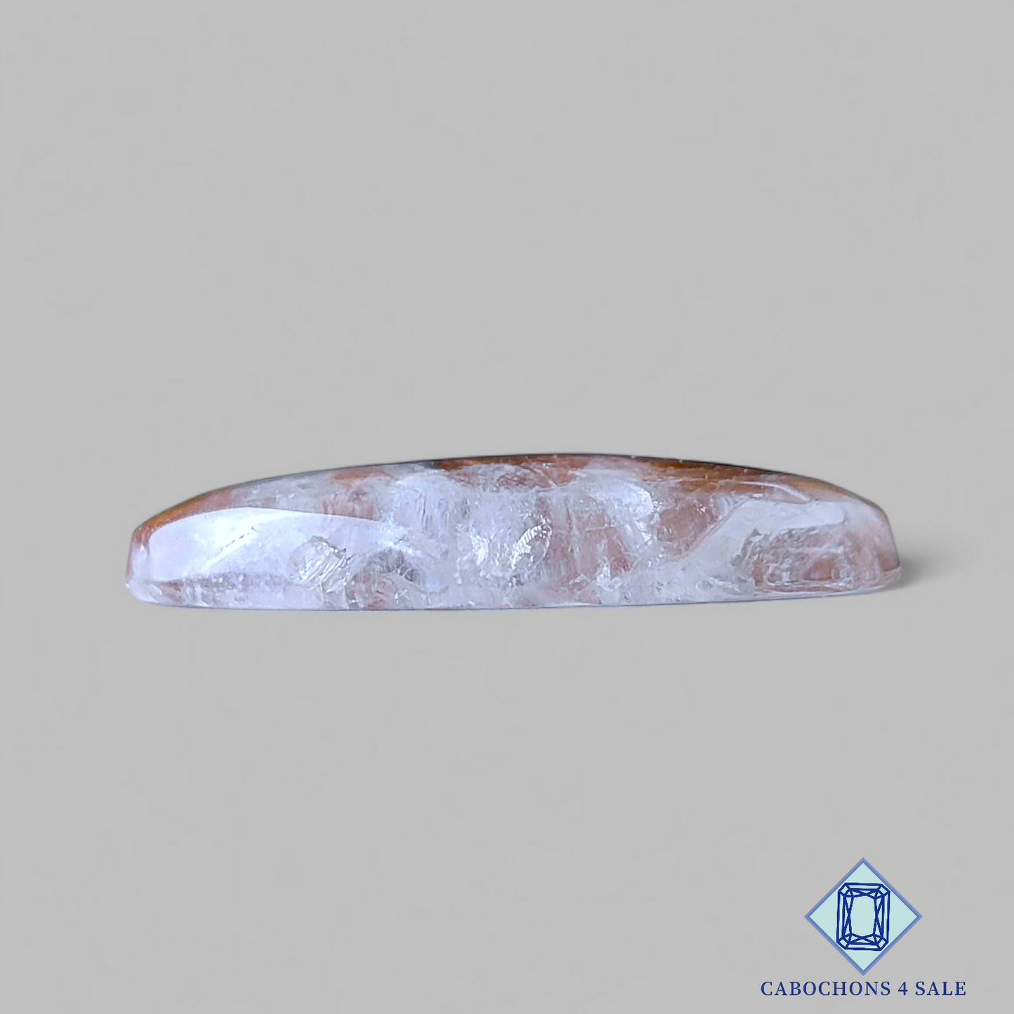 Cabujones ovalados de cuarzo rutilado cacoxenita verde