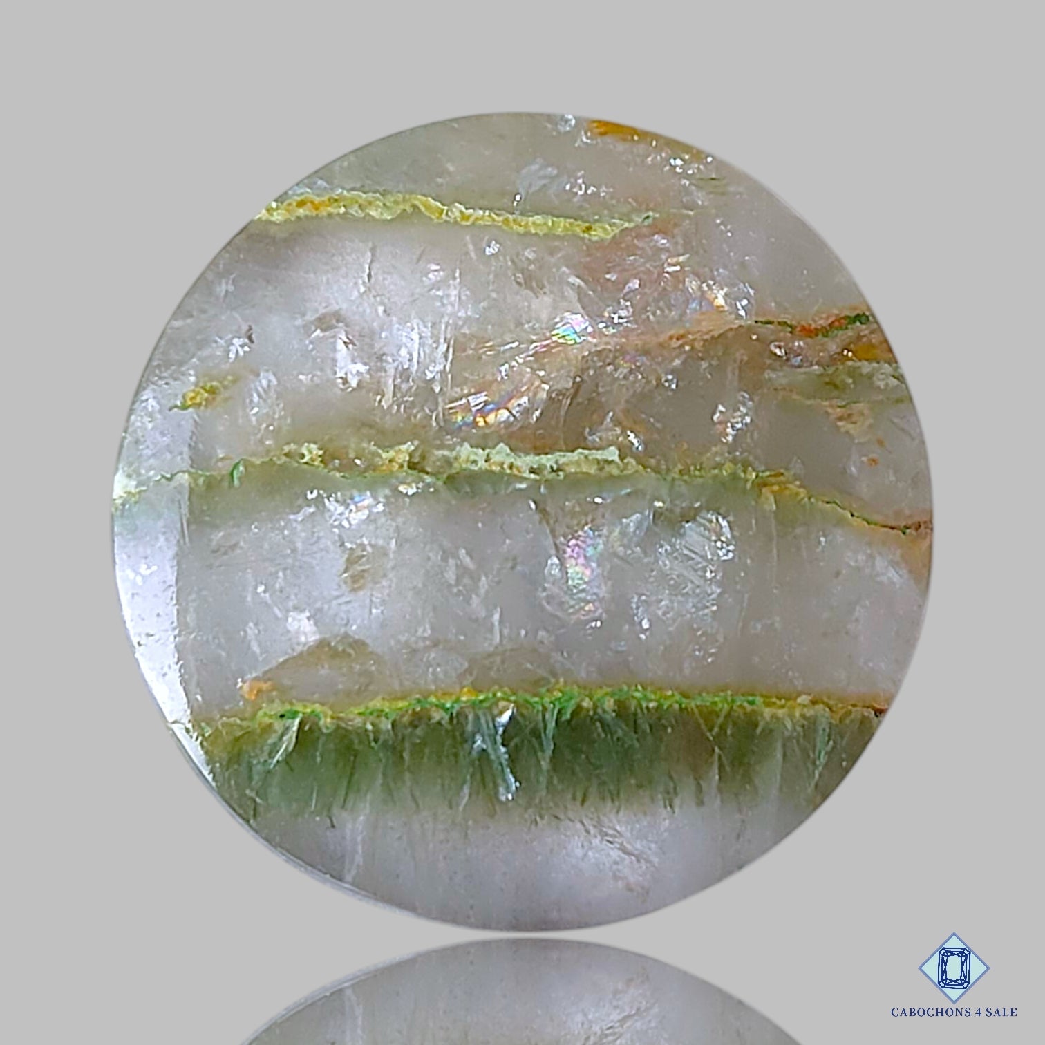 Green Cacoxenite Rutile Quartz