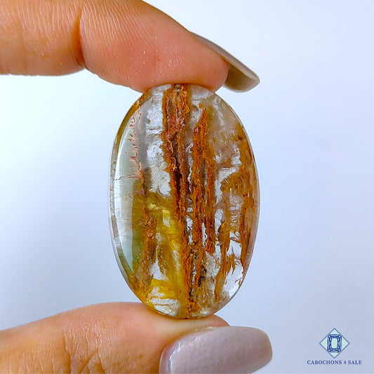 Green Cacoxenite Rutile Quartz