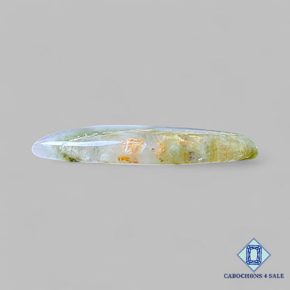 Natural Green Cacoxenite Rutile Quartz Gemstone Marquise Cabochons 32*14*4mm from Brazil available for sale