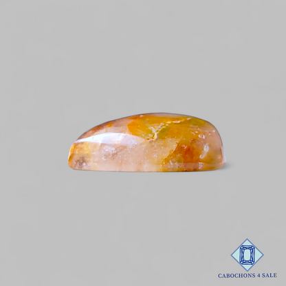 Green Cacoxenite Rutile Quartz Pear Cabochons