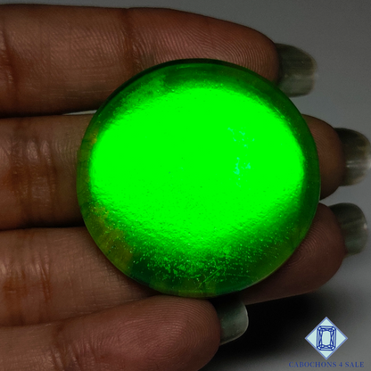 Green Coated Labradorite Doublet