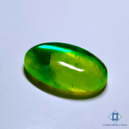 Green Coated Labradorite Doublet