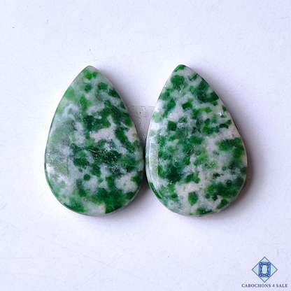 0-Green Dot Agate -C4sw17817-1-Pear-Green-mm-Cabochons-Opaque-0