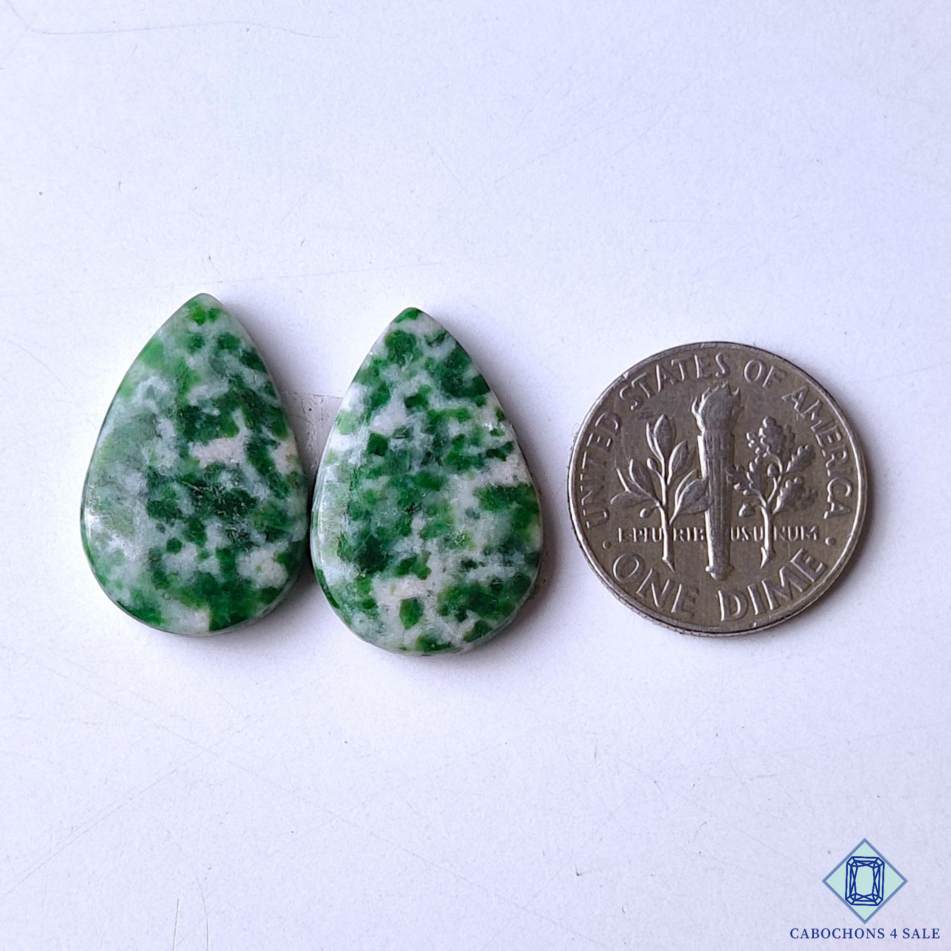 0-Green Dot Agate -C4sw17817-2-Pear-Green-mm-Cabochons-Opaque-0