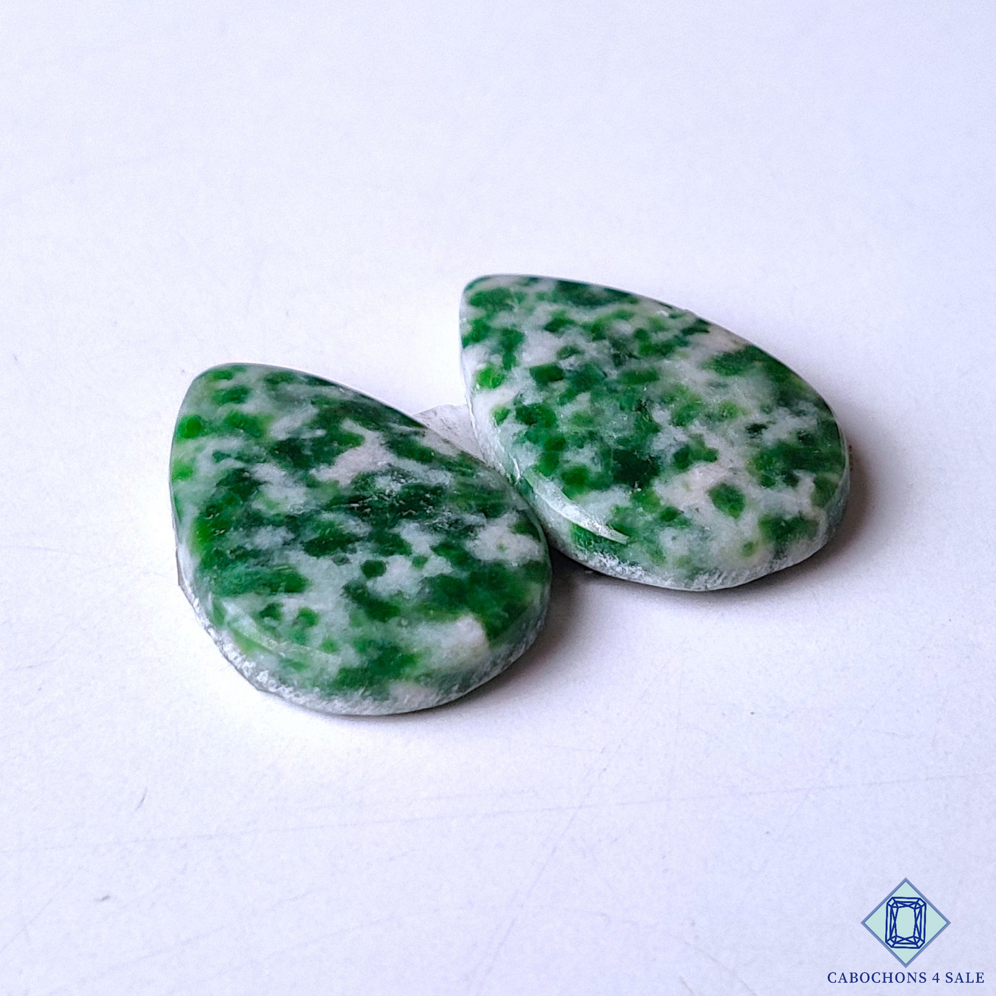 0-Green Dot Agate -C4sw17817-3-Pear-Green-mm-Cabochons-Opaque-0