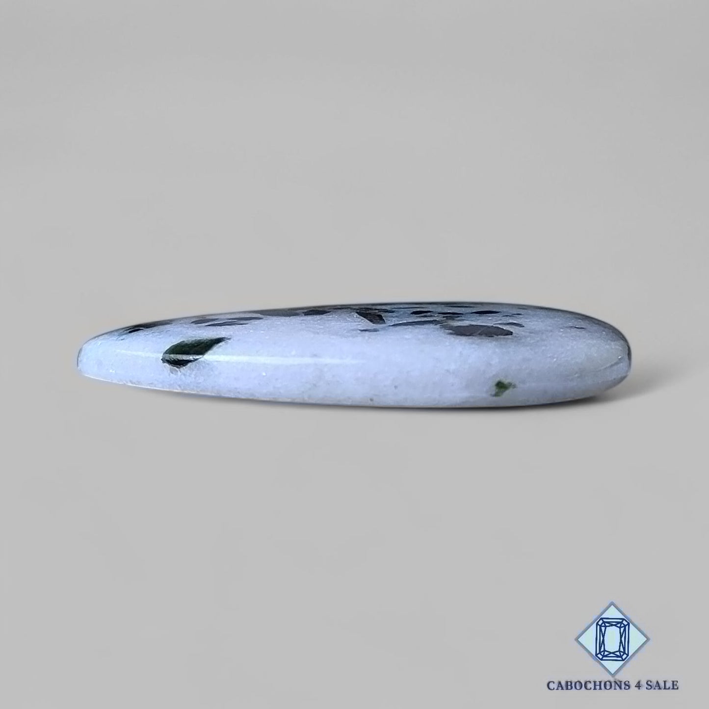 Natural Green Dot Tourmaline Gemstone  Oval Cabochons 40*29*4mm from Brazil  available for sale