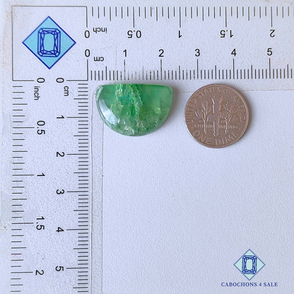 Green Fluorite Fancy Cabochons