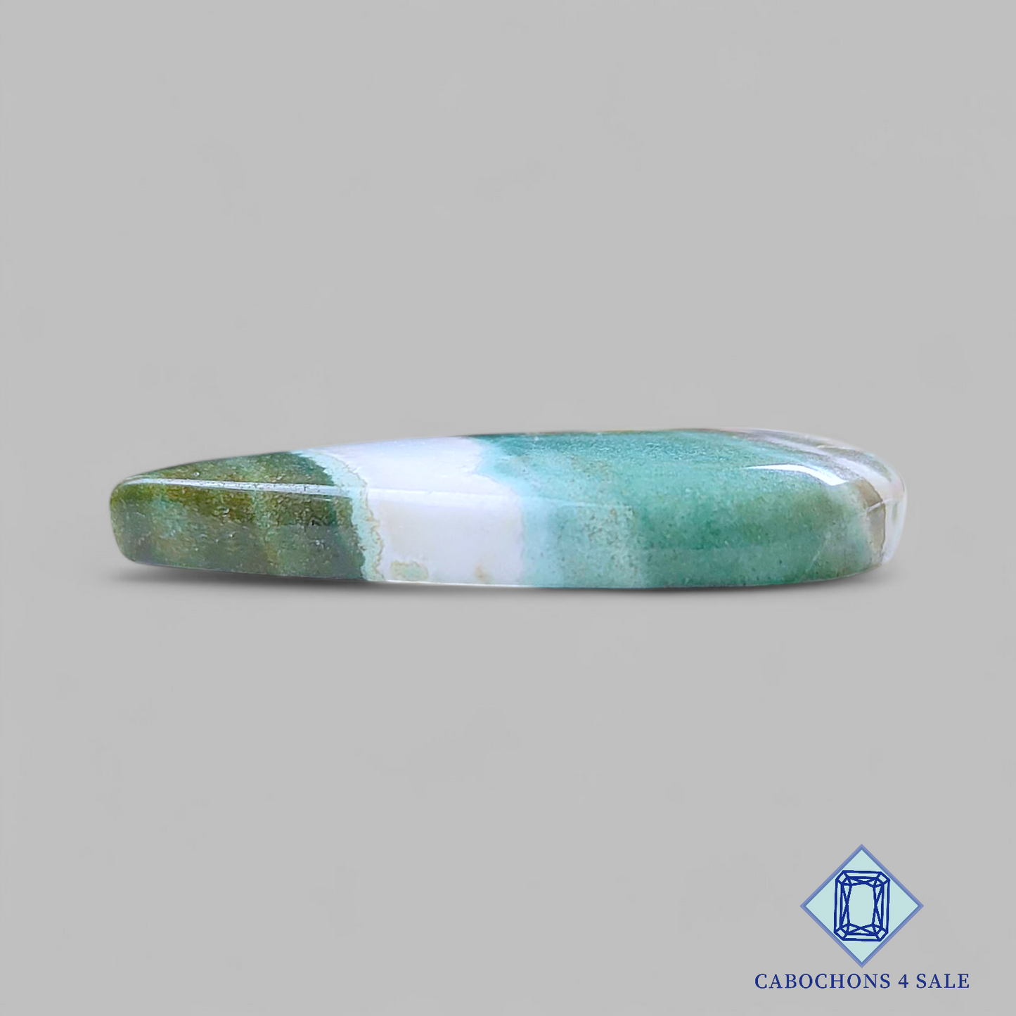 Green Zebra Jasper Pear Cabochons 33*20*5mm