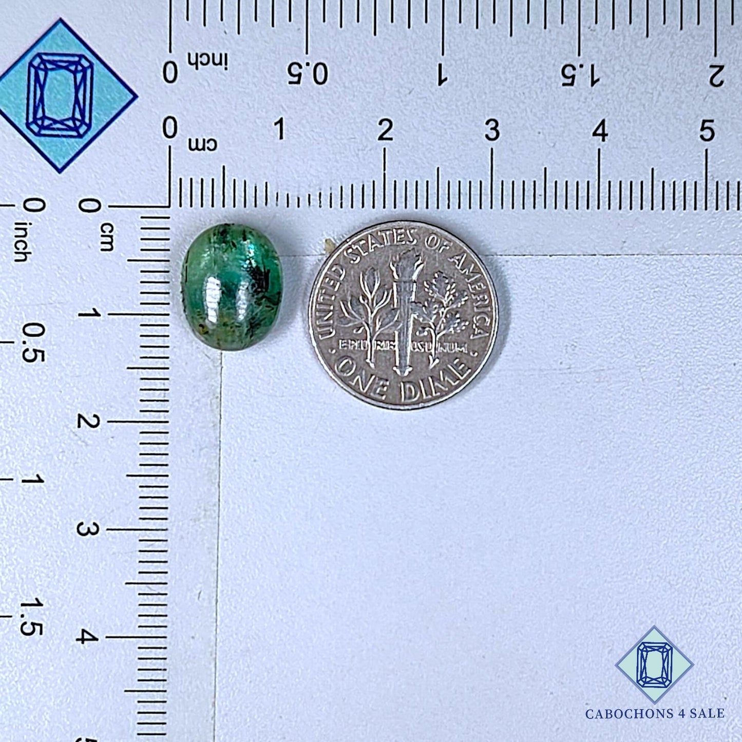 Natural Green Kyanite Gemstone  Oval Cabochons 12*10*5mm from Brazil available for sale