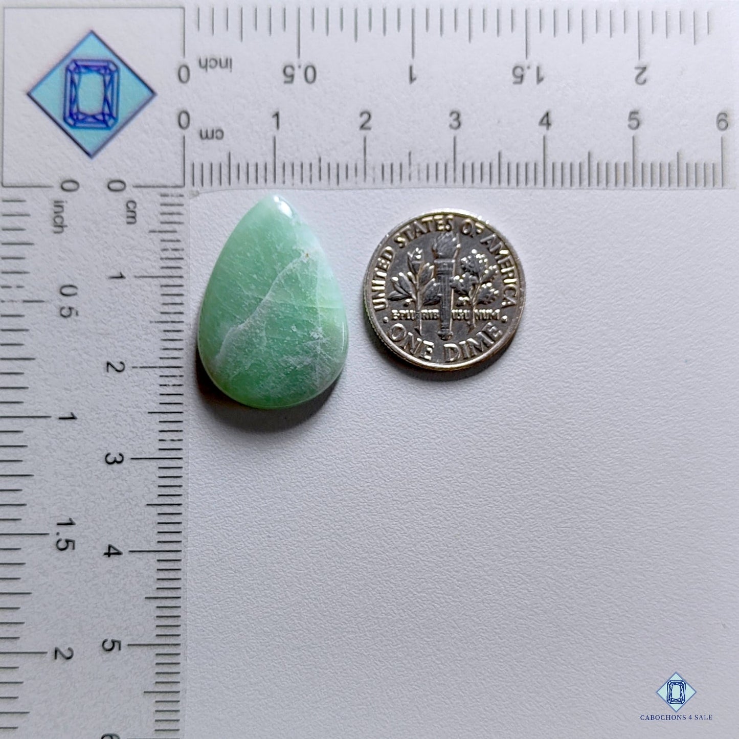 Green Moonstone Pear Cabochons