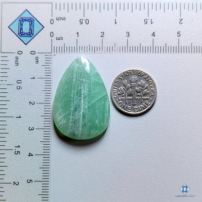 Green Moonstone Pear Cabochons