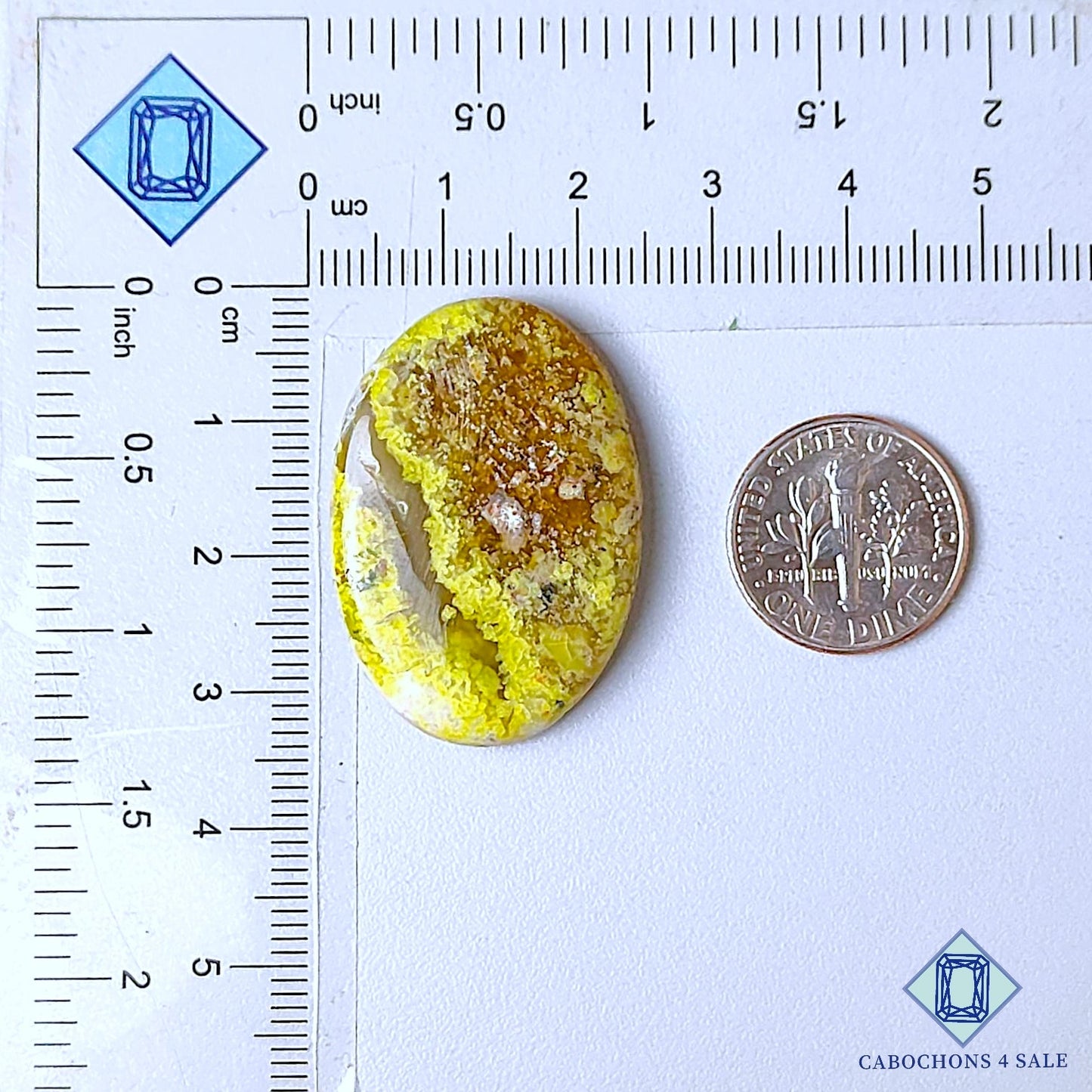 Natural Green Opal Gemstone Oval Cabochons 33*23*5mm from Madagascar available for sale