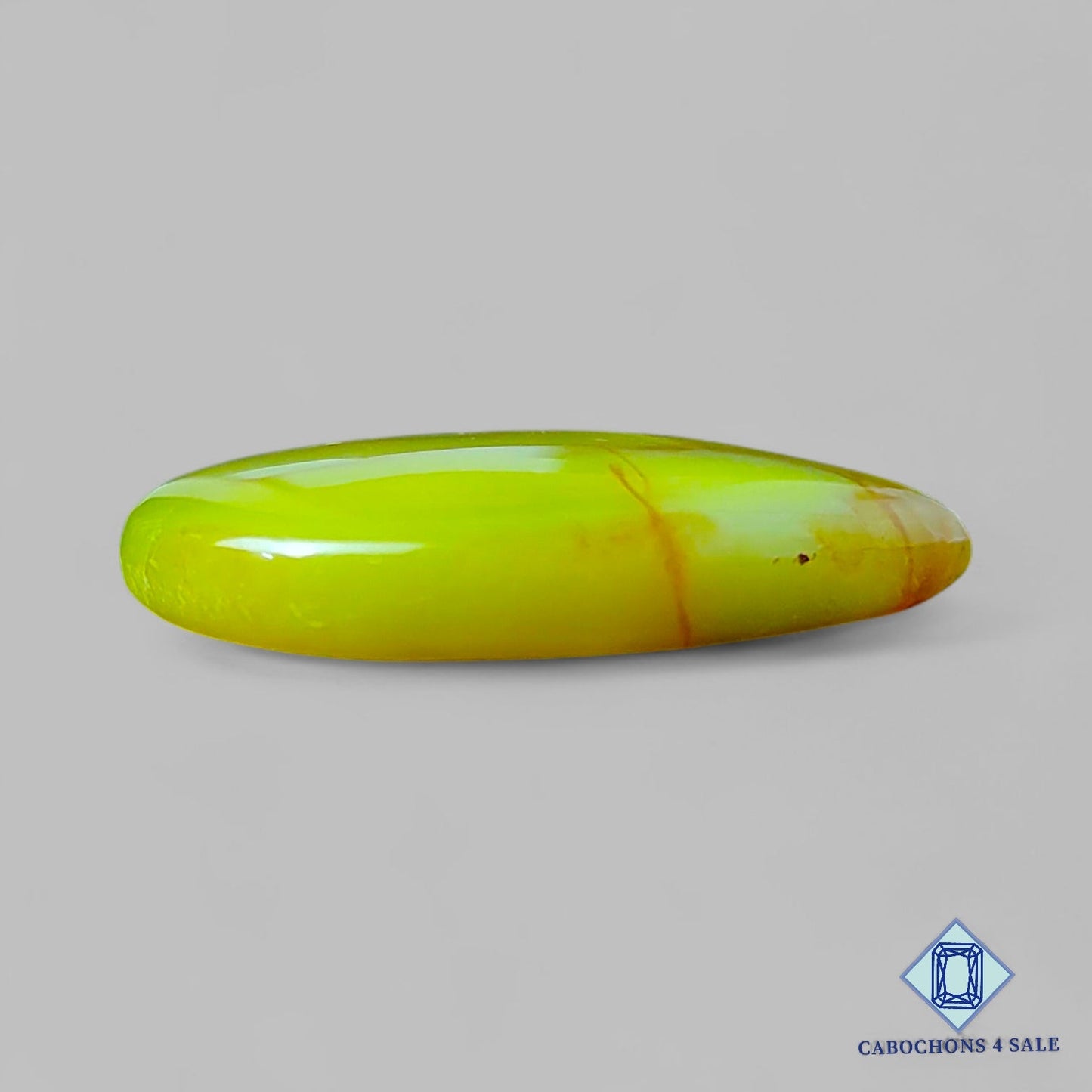 Natural Green Opal Gemstone Pear Cabochons 34*27*6mm from Madagascar available for sale