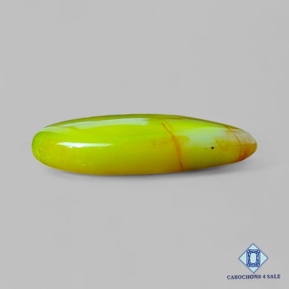 Natural Green Opal Gemstone Pear Cabochons 34*27*6mm from Madagascar available for sale