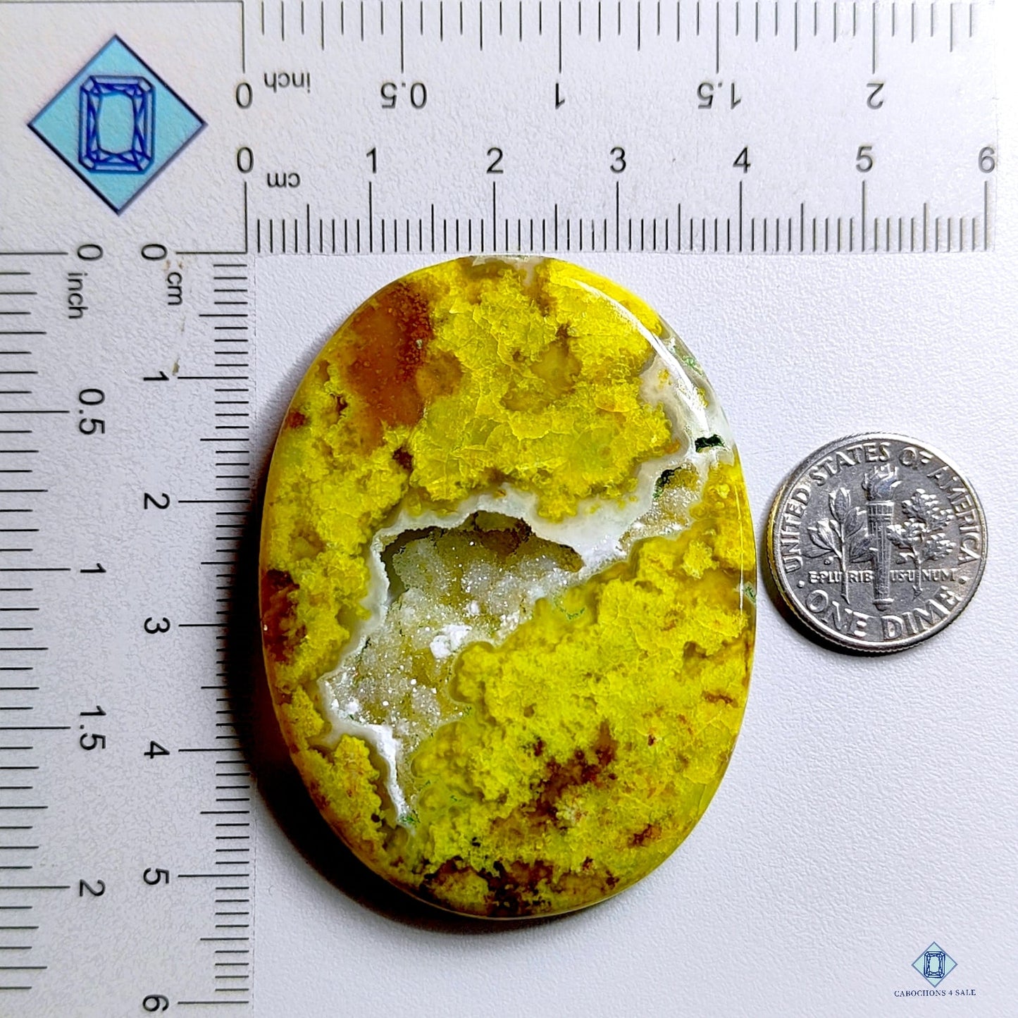 Green Opal Oval Druzy