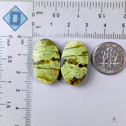 Green Opal oval pairs