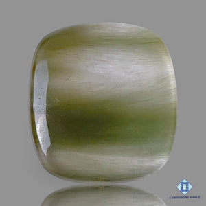 Natural Green Rutile Quartz Gemstone Rectangle Cabochons 26*24*5mm from Brazil available for sale