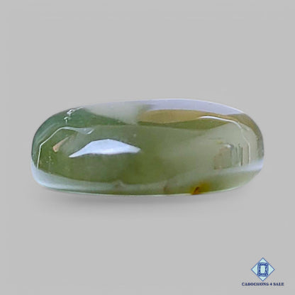 Natural Green Rutile Quartz Gemstone Oval Cabochons 30*16*6mm from Brazil available for sale