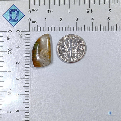 Green Rutile Cacoxenite Fancy Cabochons