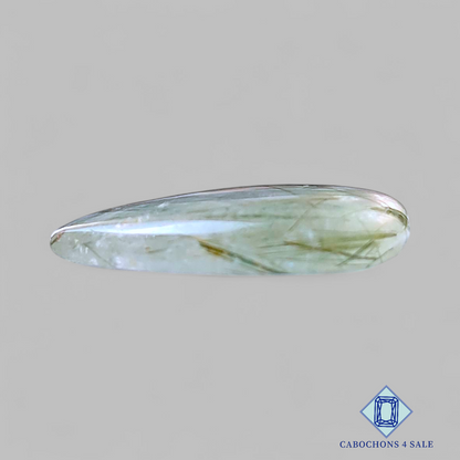 Green Rutile Quartz   Pear Cabochons