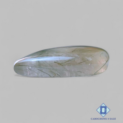 Green Rutile Quartz Pear Cabochons