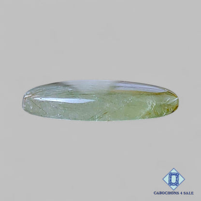 Natural Green Rutile Quartz Gemstone  Oval Cabochons 27*22*5mm from Brazil available for sale